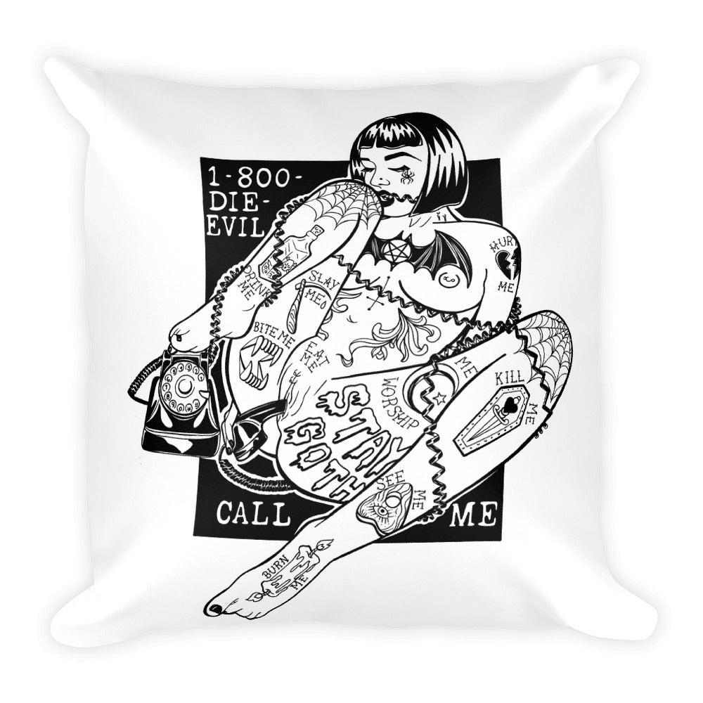 CALL ME! Square Pillow
