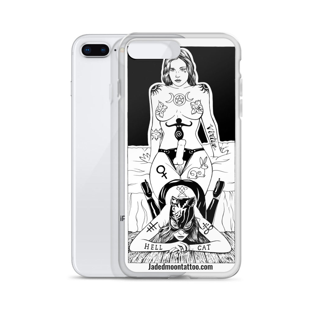 Hell cat iPhone Case