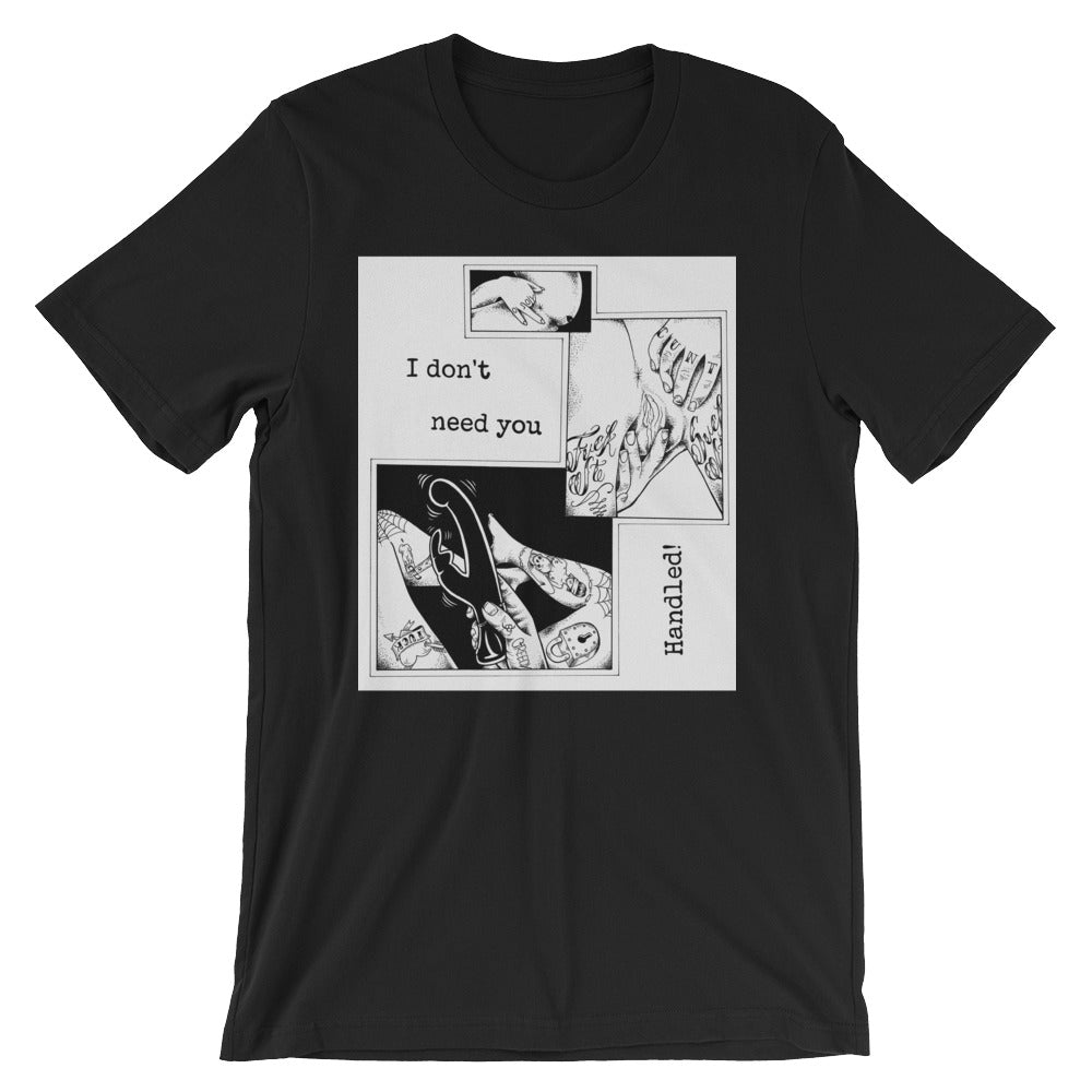 Handled Short-Sleeve Unisex T-Shirt