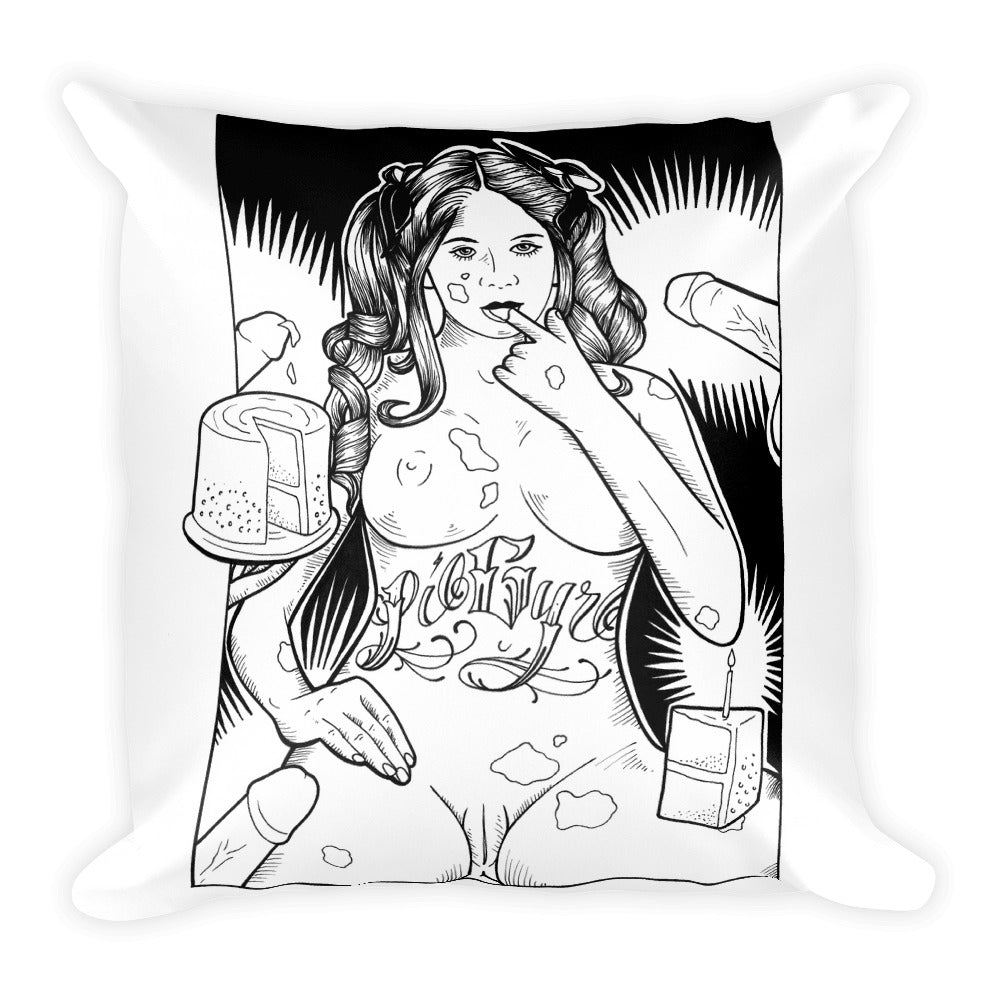 All the cake Square Pillow