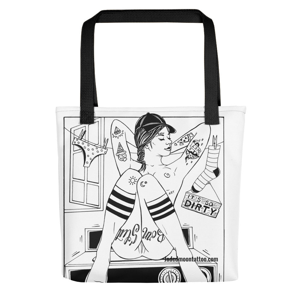 Spin cycle Tote bag