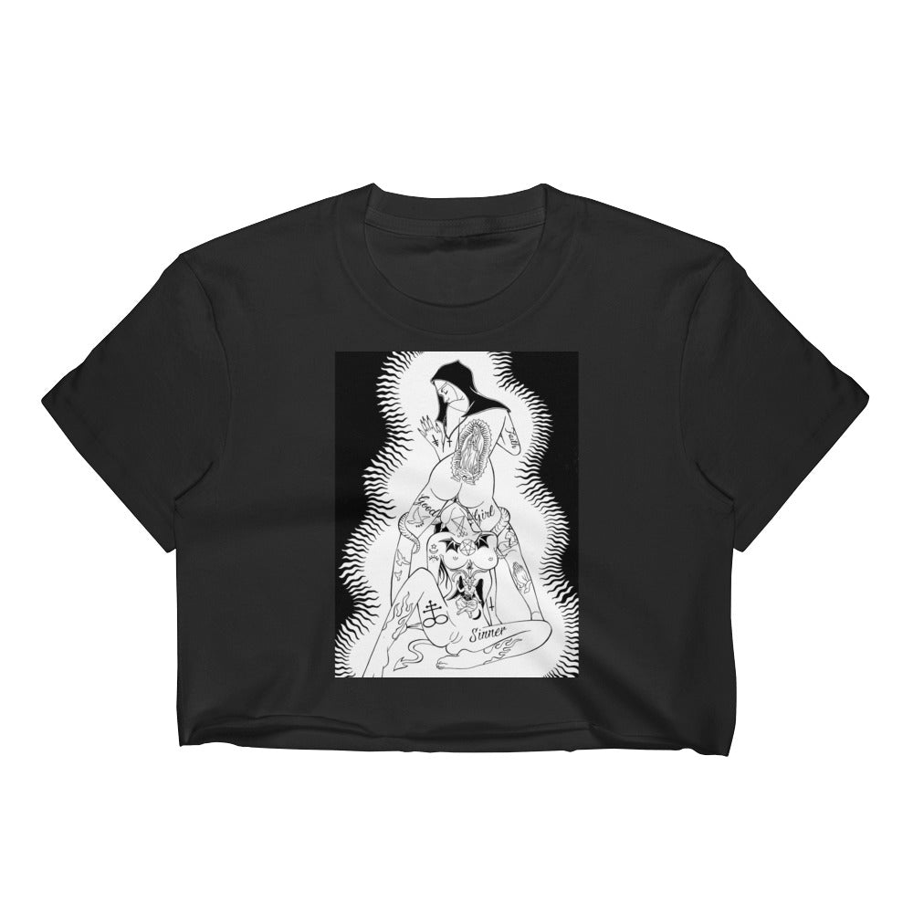 Born again slut Women's Crop Top