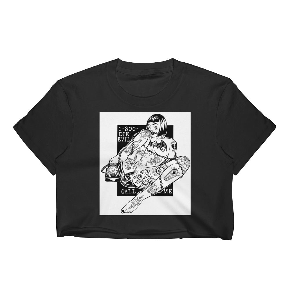 CALL ME! Women's Crop Top