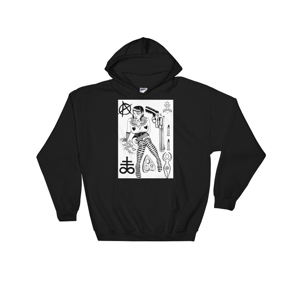 Fuck love Hooded Sweatshirt