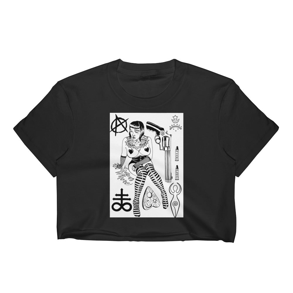 Fuck love Women's Crop Top