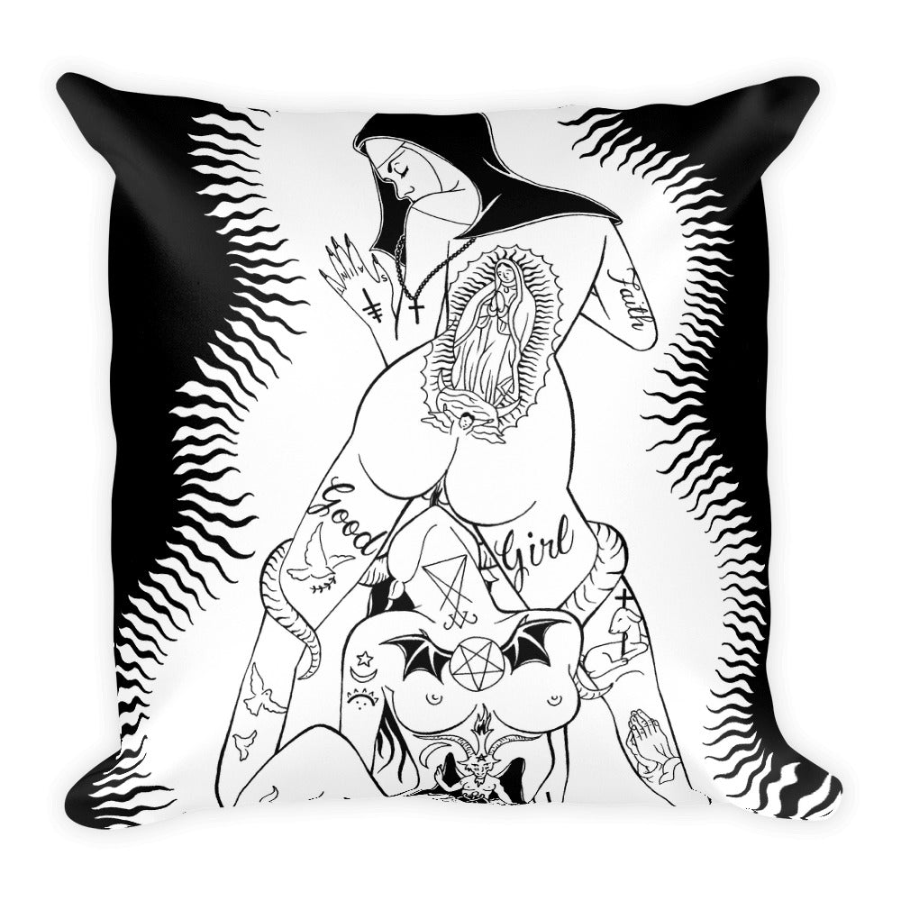 Born again slut Square Pillow