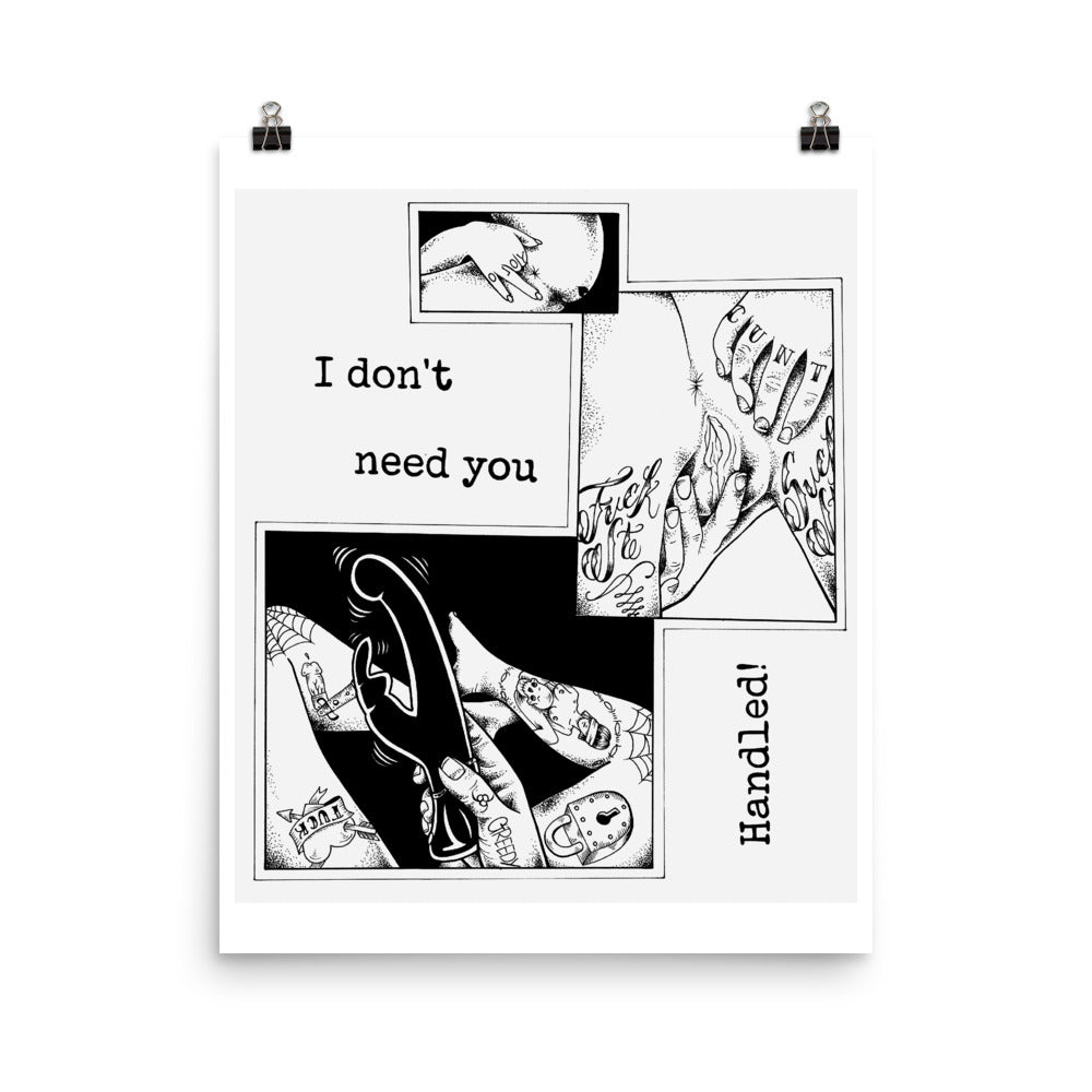 Handled Poster