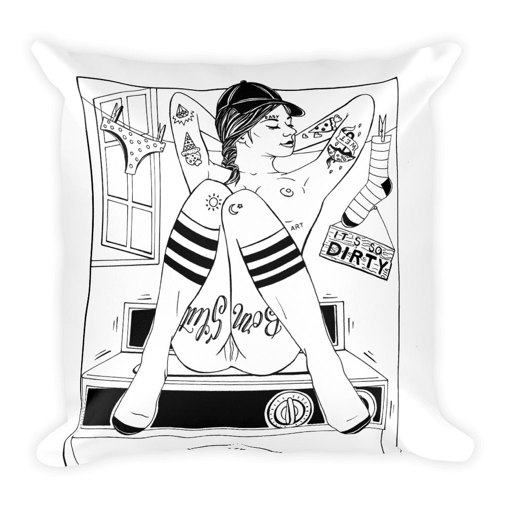 Spin cycle Square Pillow