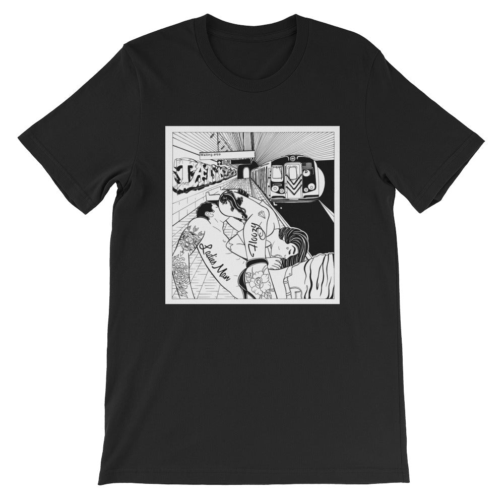 Waiting for the train Short-Sleeve Unisex T-Shirt
