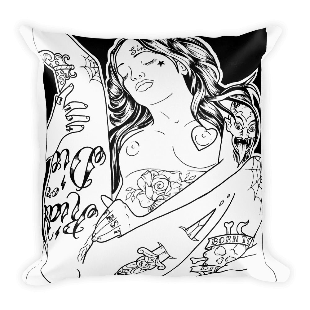 Stay on top Square Pillow