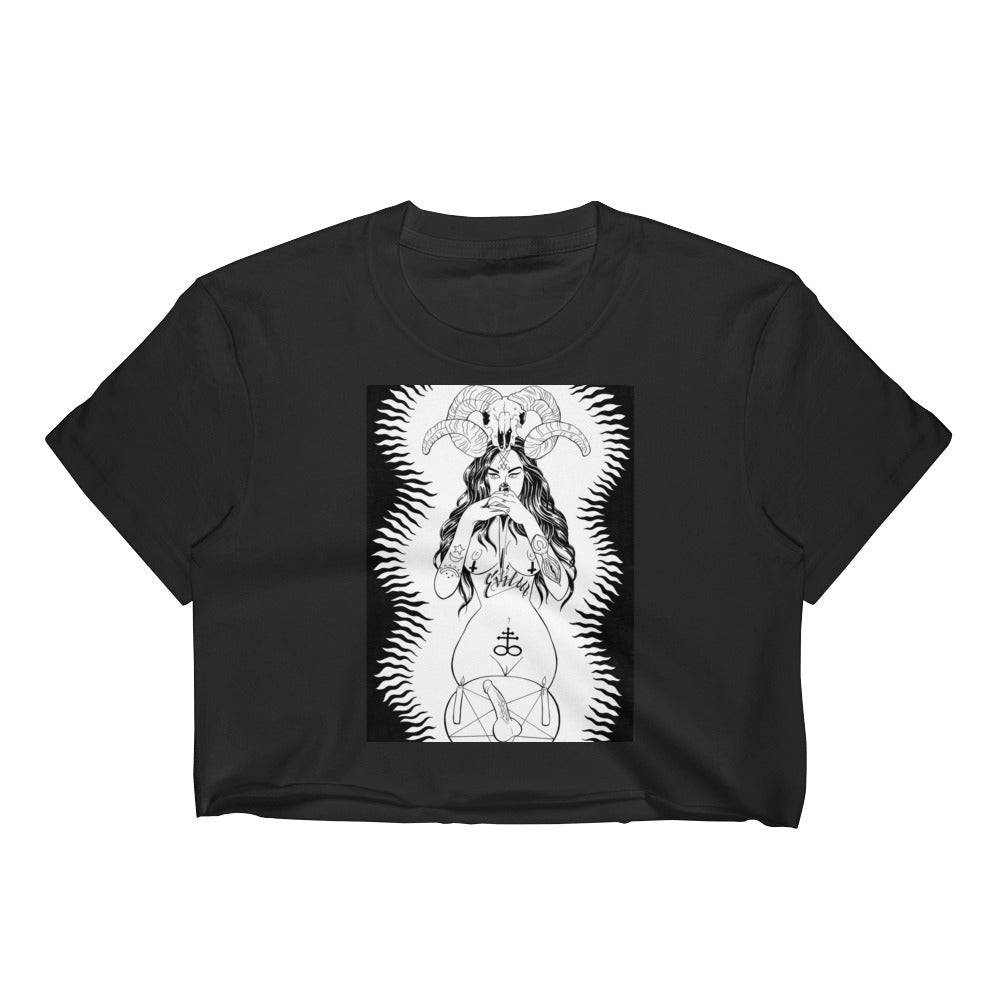 Bitchez be evil Women's Crop Top