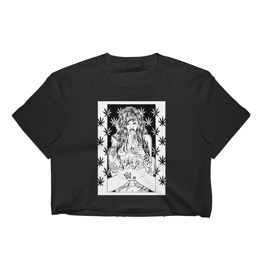Gas grass or ass Women's Crop Top