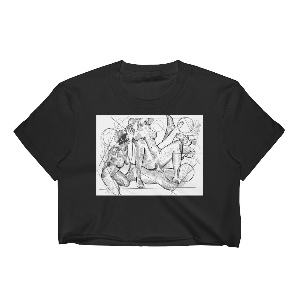 Better with friends Women's Crop Top