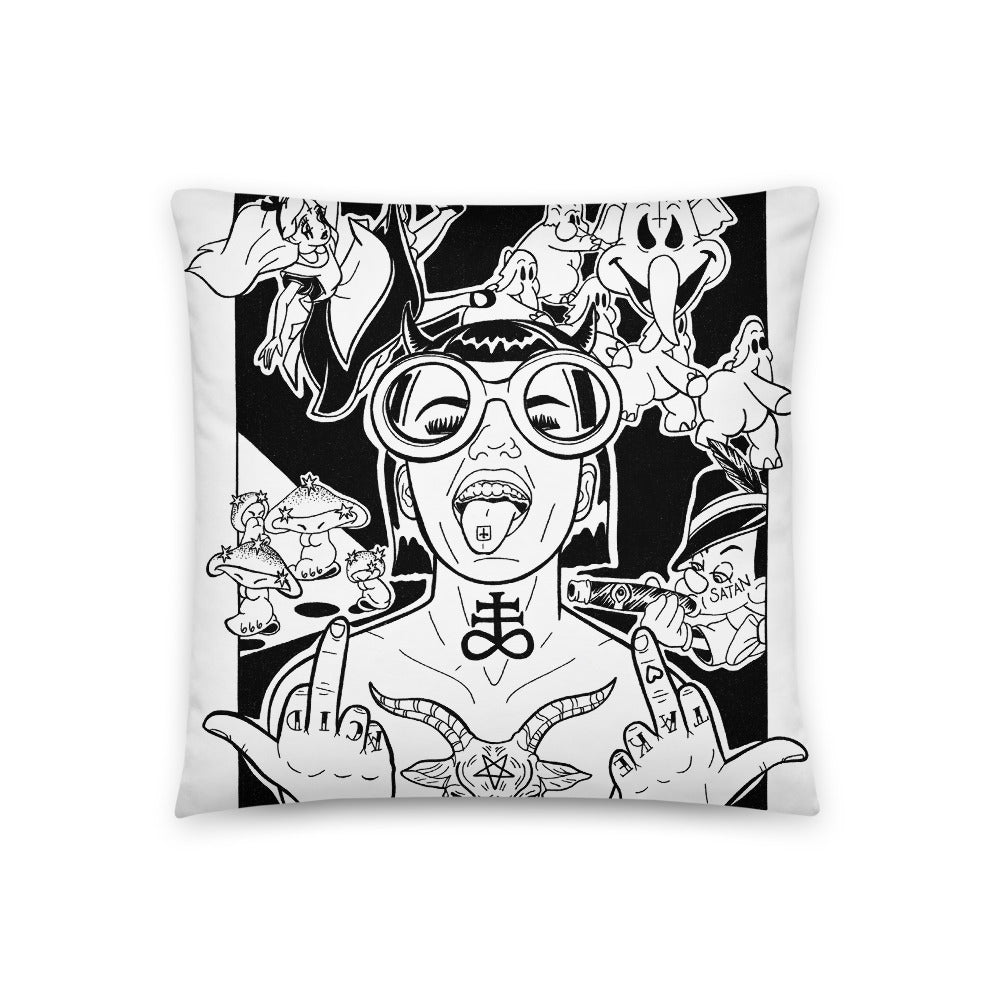 Take Drugs For Satan Basic Pillow