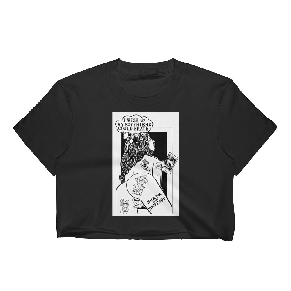 SKATE AND DESTROY Women's Crop Top