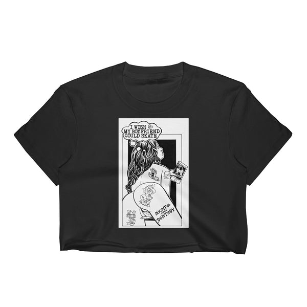 SKATE AND DESTROY Women's Crop Top
