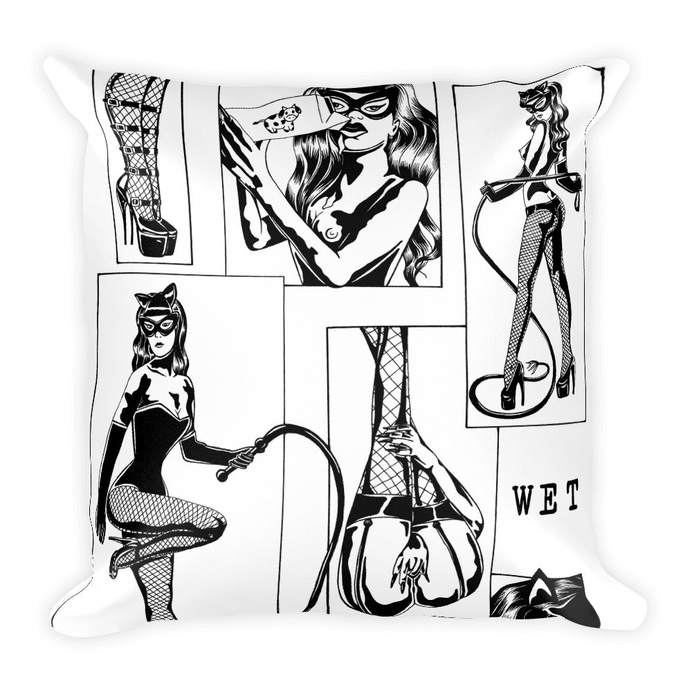 Wet pussy Square Pillow