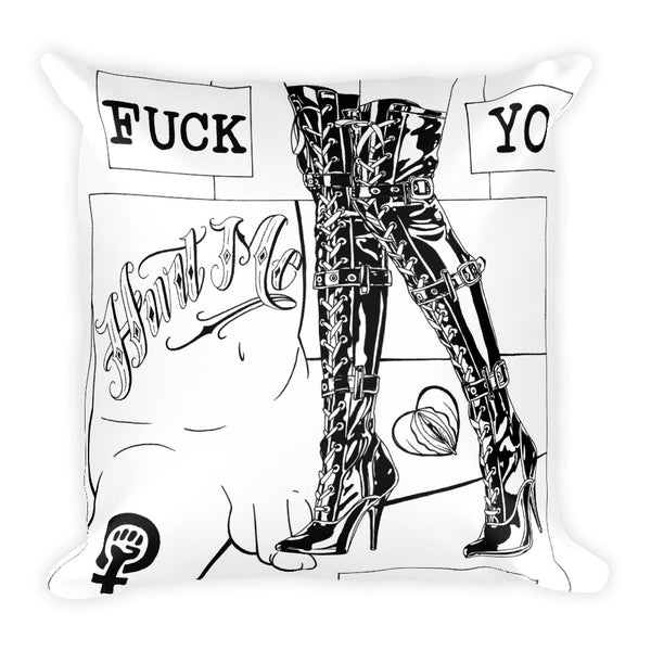 Fuck yo dick Square Pillow