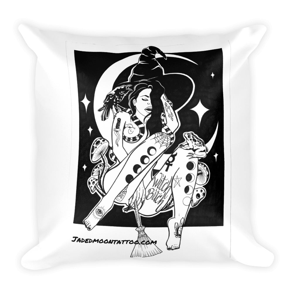 WITCH BITCH Square Pillow